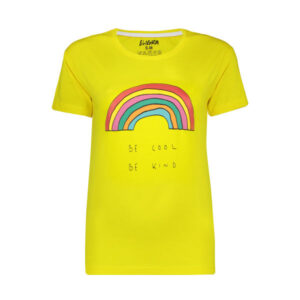 تی شرت زنانه الگرا مدل رنگین کمان
