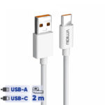 کابل تبدیل USB به USB-C نیبیوا مدل Fast Charge 120W طول 2 متر