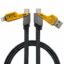 کابل تبدیل USB/USB-C به لایتنینگ/USB-C اوزاکی مدل 65w-TurboFast طول 1 متر