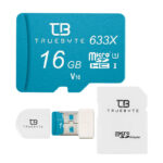 کارت حافظه MicroSDHC تروبایت مدل 633X-V10 کلاس 10 استاندارد UHS-I U1 سرعت 95MBPS ظرفیت 16 گیگابایت به همراه آداپتور SD و کارتخوان