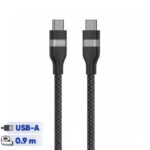 کابل تبدیل USB-C به USB-C انکر مدل A82E2 طول 0.9 متر با توان 240 وات