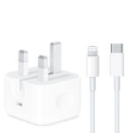 شارژر دیواری 25 وات مدل iphone 14promax به همراه کابل لایتنینگ
