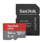 کارت حافظه microSDXC سن دیسک مدل Ultra A1 کلاس 10 استاندارد UHS-I سرعت 120MBps ظرفیت 64 گیگابایت به همراه آداپتور SD