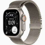 ساعت هوشمند 49 میلی متری اپل مدل Ultra 3 Natural Titanium Case با بند Titanium Milanese