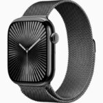 ساعت هوشمند 2.04 اینچی لنیز مدل LW-X10 با بند سیلیکونی و بند فلزی حصیری