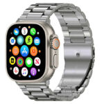 ساعت هوشمند ورنا مدل W49 Ultra with 7 Bands دارای قابلیت های کنترل موسیقی (Music Player)، قابلیت مکالمه از طریق بلوتوث، پشتیبانی از زبان فارسی در منو و سیستم‌عامل بند سیلیکون