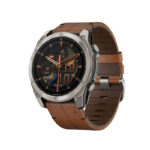 ساعت هوشمند گارمین مدل Fenix 8 - 51mm AMOLED، مناسب برای ورزش، روزمره، دارای قابلیت‌های صفحه نمایش رنگی، کنترل موسیقی، کنترل سطح اکسیژن خون، بند سیلیکونی، فناوری GPS، با حافظه داخلی 32 گیگابایت